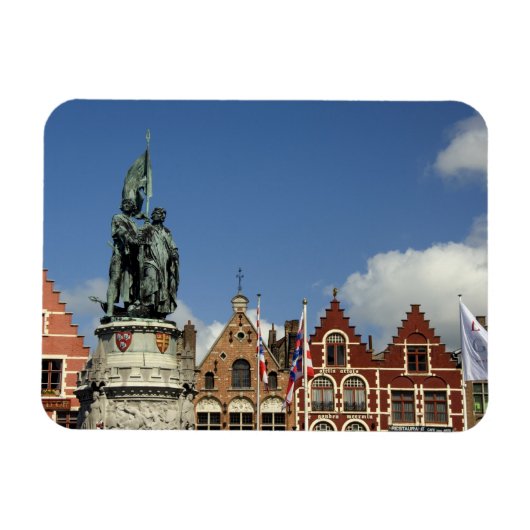 ベルギー、ブルージュ（別名ブルージュまたはブルージュ）。ユネスコ マグネット (横)