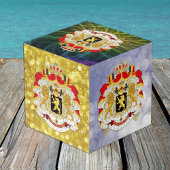 ベルギー、プレミアムフォトキューブ、ベルギーコート・オブ・アームズ フォトキューブ