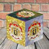 ベルギー、プレミアムフォトキューブ、ベルギーコート・オブ・アームズ フォトキューブ