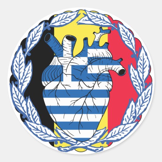 ベルギー・ベルギー・ギリシャ独立ギリシャ・ギリシャ ラウンドシール (正面)