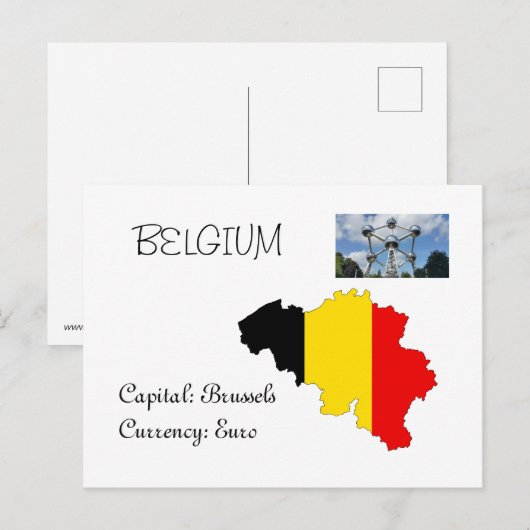 ベルギー ポストカード (正面/裏面)