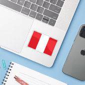 ベルギー・モンズ国旗 シール (ノートパソコンとiPhone)