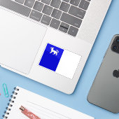 ベルギー，ラルーヴィエール国旗 シール (ノートパソコンとiPhone)