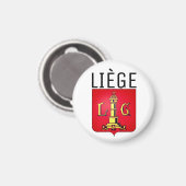 ベルギー，リエージュのコート マグネット (正面/裏面)