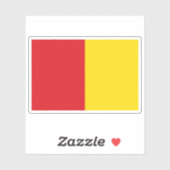 ベルギー・リエージュ国旗 シール (シート)