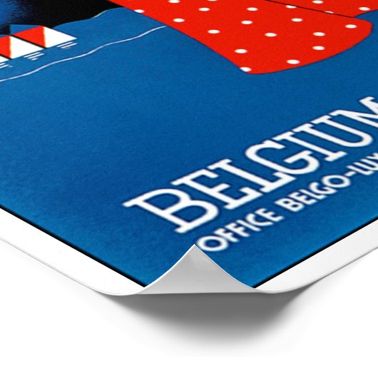 ベルギー：海岸 ポスター (角)