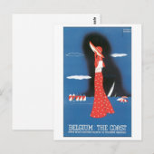 ベルギー、海岸 ポストカード (正面/裏面)