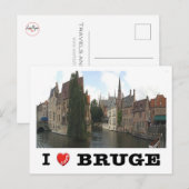 ベルギー – Bruges – 大好き –  ポストカード (正面/裏面)