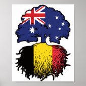 ベルギーBelgian Australian Australia Tree Roots ポスター (正面)