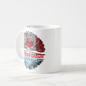 ベルギーBelgian Canada Tree Roots国旗 コーヒーマグカップ (正面左)