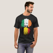 ベルギーBelgian Irish Ireland Tree Roots国旗 Tシャツ (正面フル)