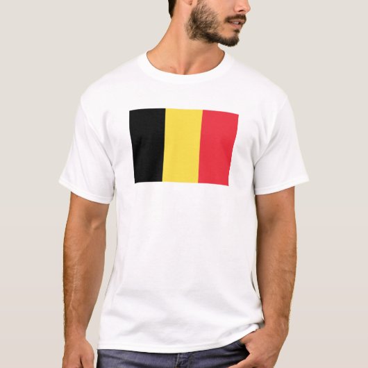 ベルギーTシャツ国旗 Tシャツ (正面)