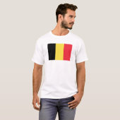 ベルギーTシャツ国旗 Tシャツ (正面フル)