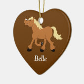 ベルギ荷車を引くーホースカスタムオーナメント セラミックオーナメント (左)