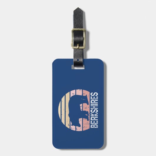 ベルクシアーズレトロベア ラゲッジタグ (正面縦)