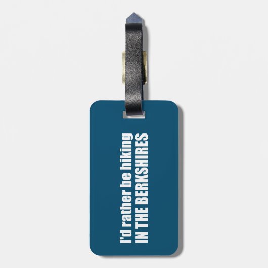 ベルクシャーの中でハイキングしたい ラゲッジタグ (裏面縦)
