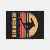 ベルクシャーレスマチェッツスノーボーディングアウトドアMa 80s フリースブランケット (正面(横))