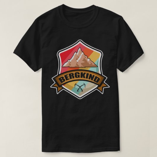 ベルグリーの登山者ハイカーが面白い Tシャツ (デザイン正面)