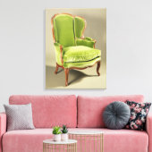 ベルゲフランスのール椅子， c.1725 キャンバスプリント (インサイチュ (リビング))