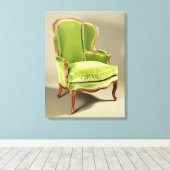 ベルゲフランスのール椅子， c.1725 キャンバスプリント (インサイチュ (ウッドフロア))