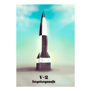 ベルゲルツングスワフV2ロケット フォトプリント