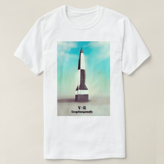ベルゲルツングスワフV2ロケット Tシャツ (デザイン正面)