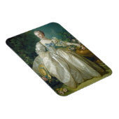 ベルゲレット夫人、c.1766 (キャンバス上の油) マグネット (右側)