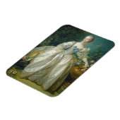 ベルゲレット夫人、c.1766 (キャンバス上の油) マグネット (左側)