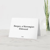 ベルゲンの微笑 カード (裏面)