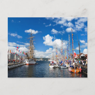 ベルゲンの街のポストカード ポストカード