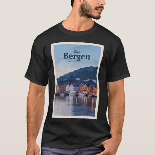 ベルゲンを訪ねて Tシャツ (正面)