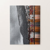 ベルゲンノルウェカラフルーハウスノーザンライト ジグソーパズル (縦)