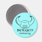 ベルゲンノルウェーバイキングハット マグネット (正面/裏面)