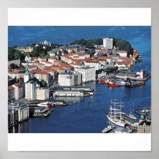 ベルゲンノルウェー ポスター (正面)