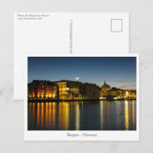 ベルゲンノルウェー ポストカード (正面/裏面)