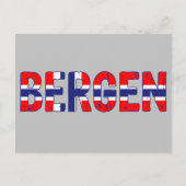ベルゲンノルウェー ポストカード (正面)