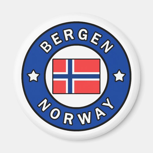 ベルゲンノルウェー マグネット (正面)