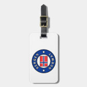 ベルゲンノルウェー ラゲッジタグ (正面縦)