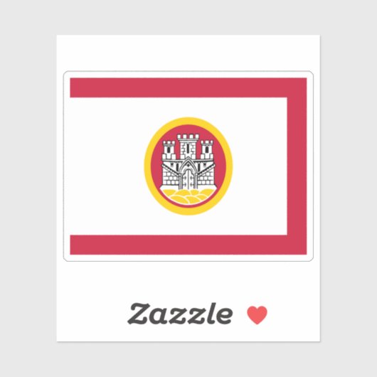 ベルゲン国旗 シール (シート)