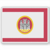 ベルゲン国旗 シール (正面)