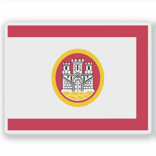 ベルゲン国旗 シール (正面)