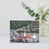 ベルゲン夕べサンライト,ノルウェー,はがき ポストカード (スタンド正面)