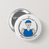 ベルゲン·コミュニティ·カレッジ外科技術者 缶バッジ (正面&裏面)