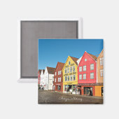 ベルゲン、ノルウェーの店や店 マグネット (正面/裏面)