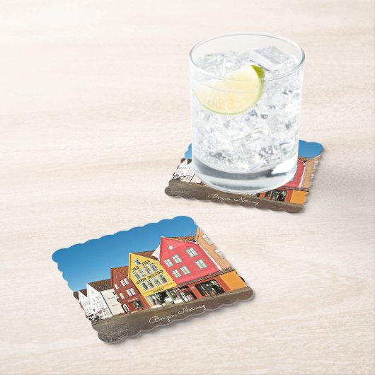 ベルゲン、ノルウェーの店舗と店舗 ペーパーコースター (インサイチュ)