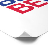 ベルゲン・ノルウェー国旗 ポスター (角)