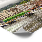 ベルゲン・ノルウェー旅行写真 ポスター (角)