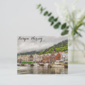 ベルゲン・ノルウェー旅行写真 ポストカード (スタンド正面)