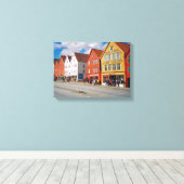 ベルゲン（ノルウェー） キャンバスプリント (インサイチュ (ウッドフロア))