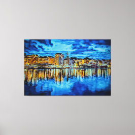 ベルゲン – ノルウェー – フィヨルドへのゲートウェイ キャンバスプリント